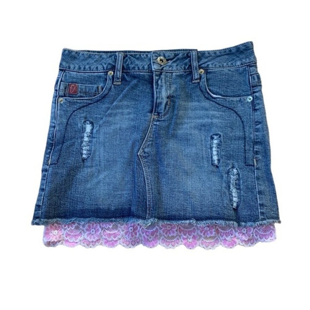 Foxy Jeans Denim Mini Skirt